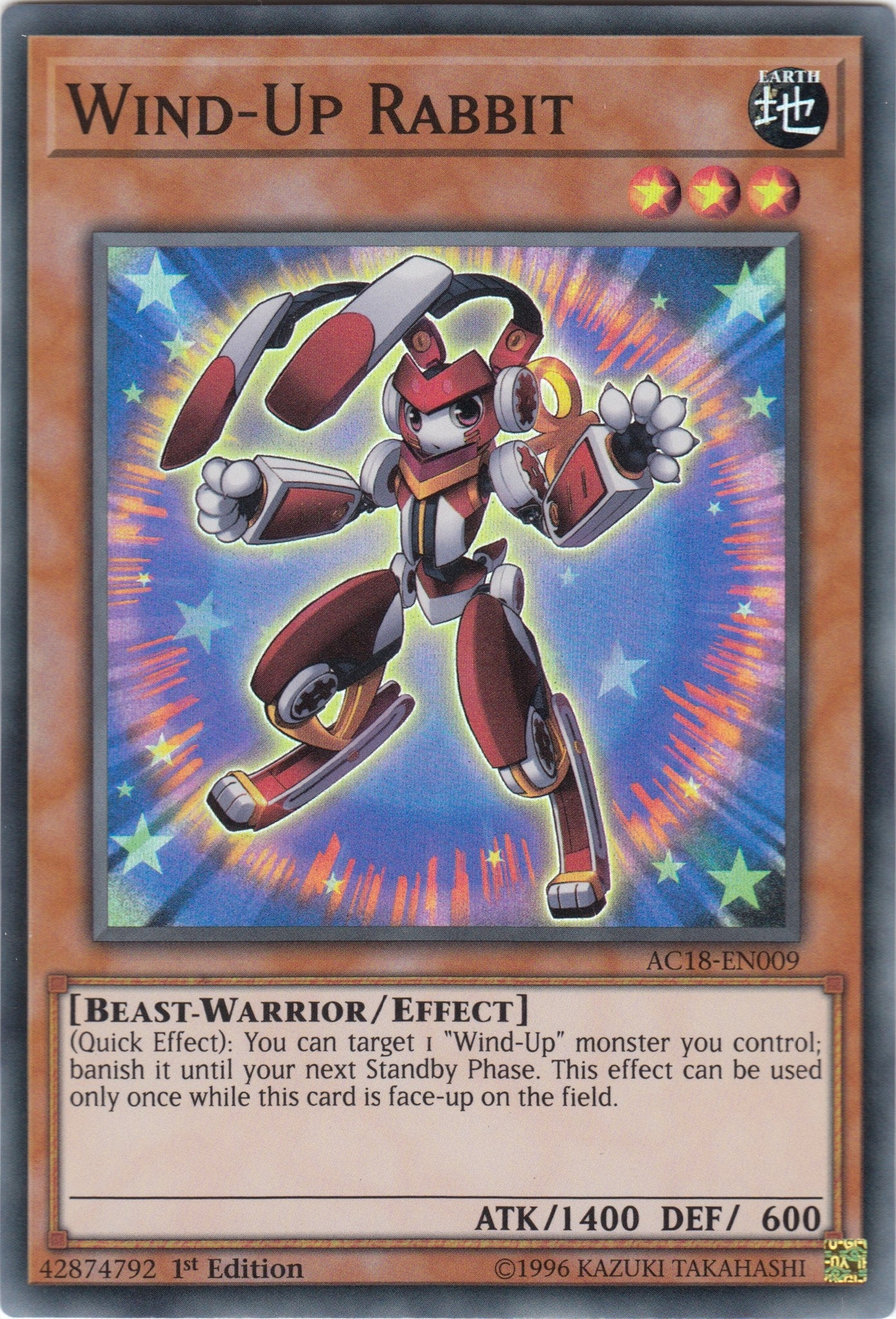 Wind-Up Rabbit (18009) (AC18) - YuGiOh Single