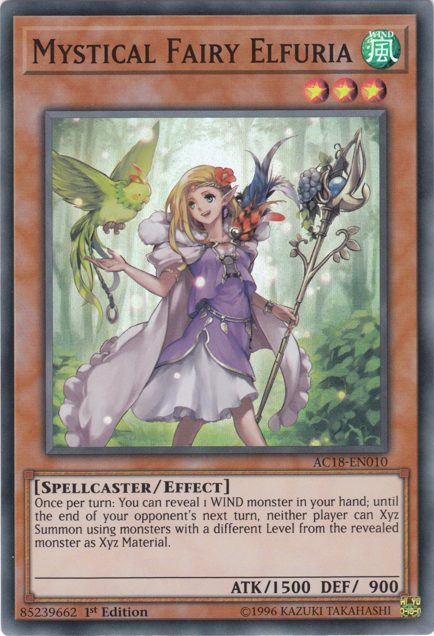 Mystical Fairy Elfuria (18010) (AC18) - YuGiOh Single