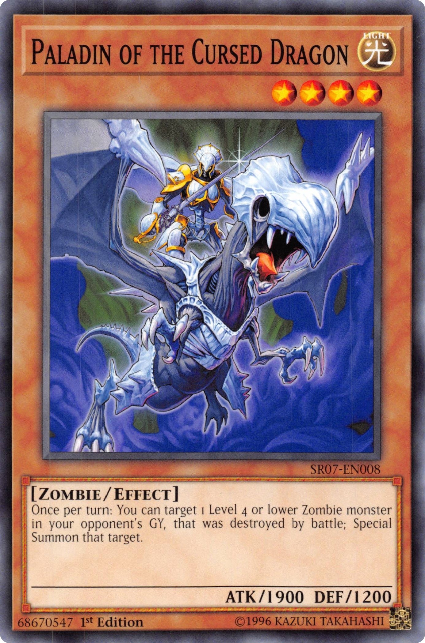 Paladin of the Cursed Dragon (7008) (SR07) - YuGiOh Single