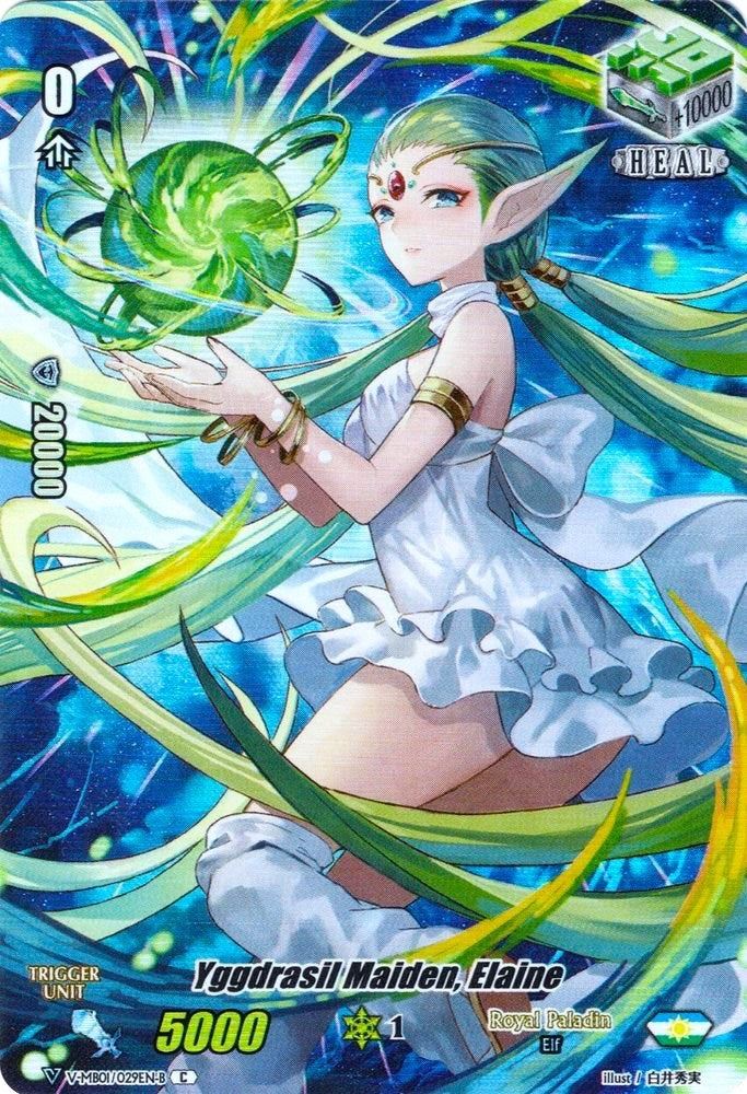 Yggdrasil Maiden Elaine (Full Art) (Parallel Foil) (1029) [V-MB01] - Cardfight Vanguard Single
