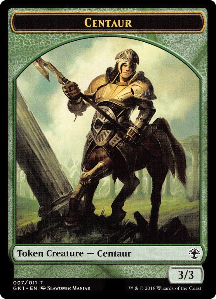 Centaur (007) // Elemental (010) Double-Sided Token (0) [GR1] - MTG Single