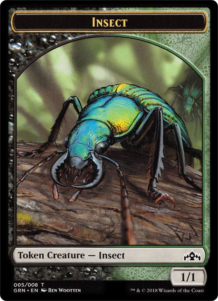 Insect // Saproling Double-Sided Token (0) [GR1] - MTG Single