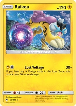 Image for Raikou - 79/214 (SM Lost Thunder) (079/214) (Deck Exclusives) - Pokemon