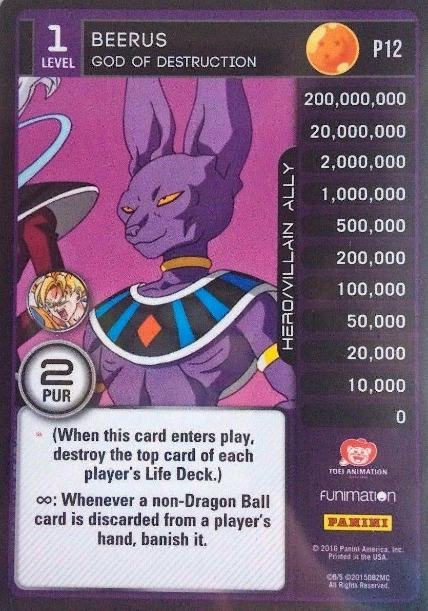 Beerus - God of Destruction (12) [AWA] - Dragon Ball Z TCG Single