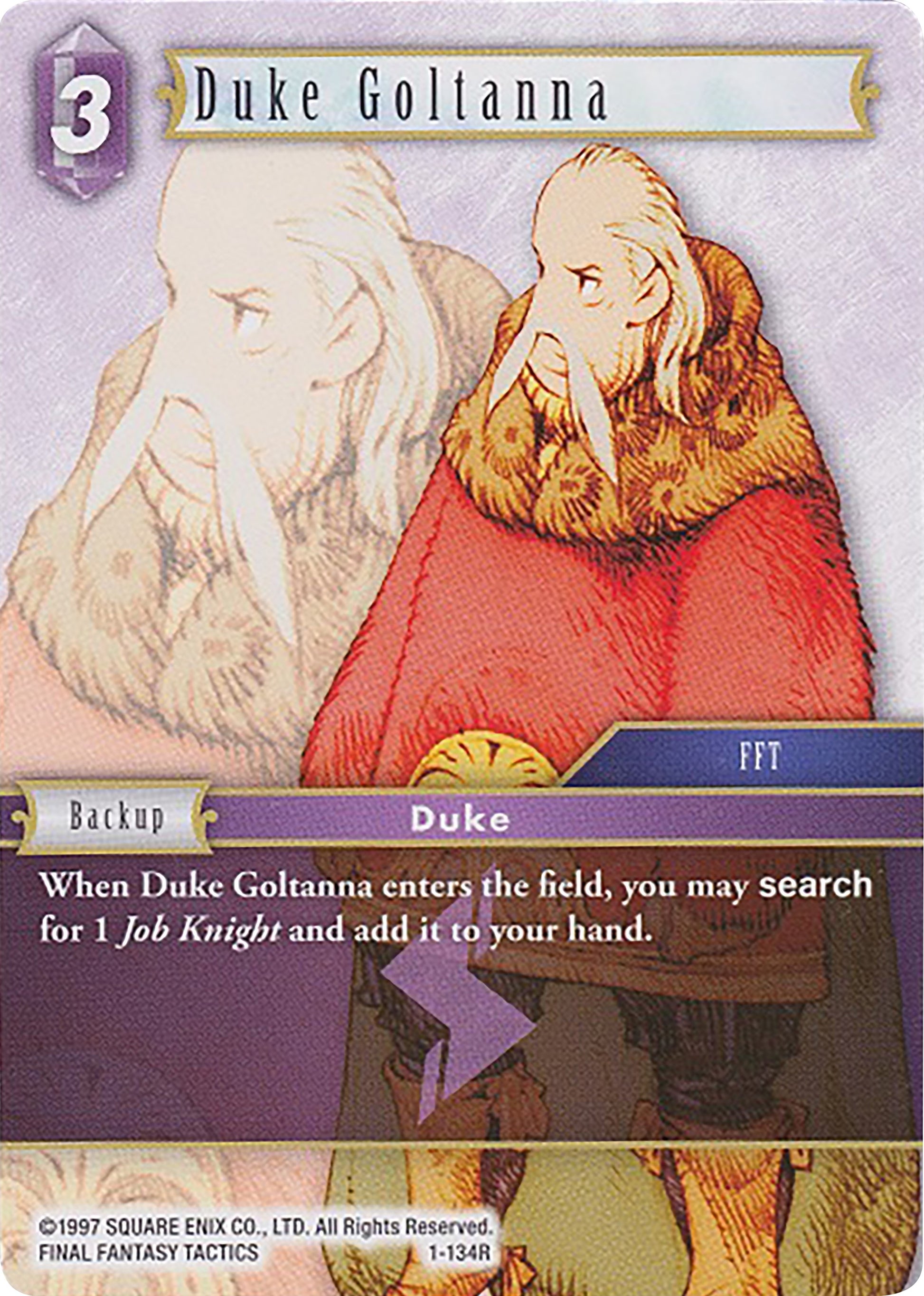 Duke Goltanna - 1-134R (1) [DEC] - Final Fantasy TCG Single