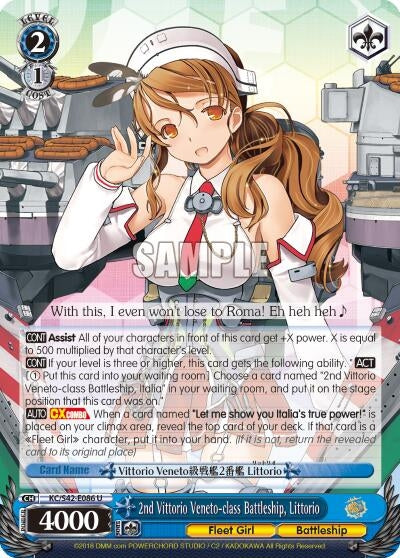 2nd Vittorio Veneto-class Battleship Littorio (42086) [KC/S42] - Weiss Schwarz Single