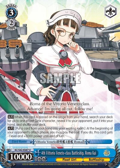 4th Vittorio Veneto-class Battleship Roma Kai (42087) [KC/S42] - Weiss Schwarz Single