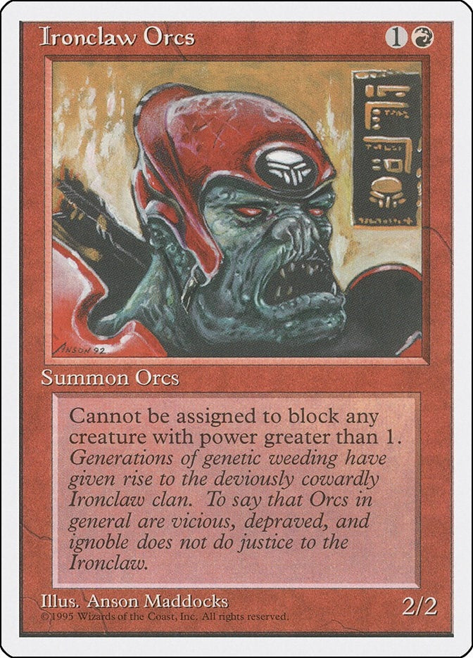 Ironclaw Orcs [4ED] - MTG Single