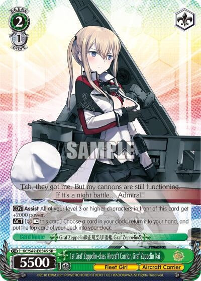 1st Graf Zeppelin-class Aircraft Carrier Graf Zeppelin Kai (SR) (42034) [KC/S42] - Weiss Schwarz Single