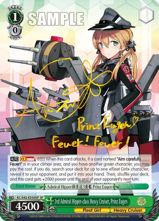 3rd Admiral Hipper-class Heavy Cruiser Prinz Eugen (SP) (42030) [KC/S42] - Weiss Schwarz Single