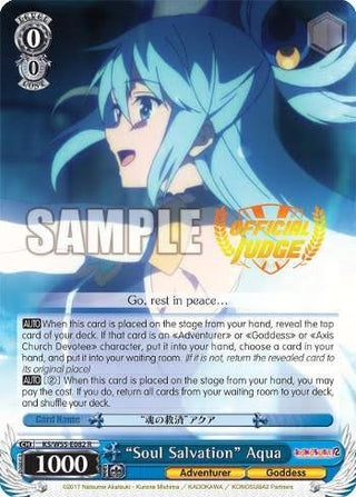 ’Soul Salvation’ Aqua (Judge Promo) (55082) [EVENT] - Weiss Schwarz Single