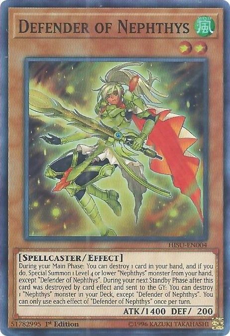 Defender of Nephthys (4) (HISU) - YuGiOh Single