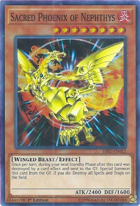 Sacred Phoenix of Nephthys (12) (HISU) - YuGiOh Single