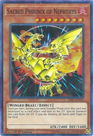 Sacred Phoenix of Nephthys (12) (HISU) - YuGiOh Single