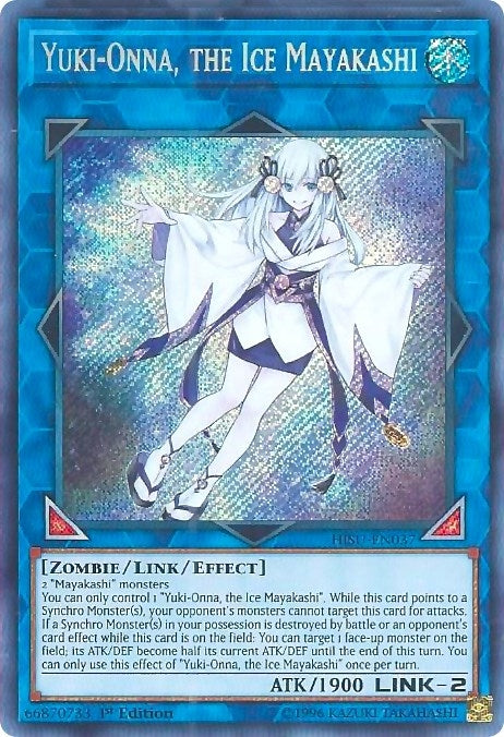 Yuki-Onna the Ice Mayakashi (37) (HISU) - YuGiOh Single