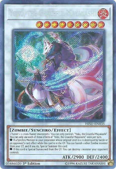 Yoko the Graceful Mayakashi (35) (HISU) - YuGiOh Single