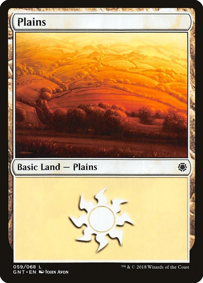 Plains (59) (59) [GNT] - MTG Single