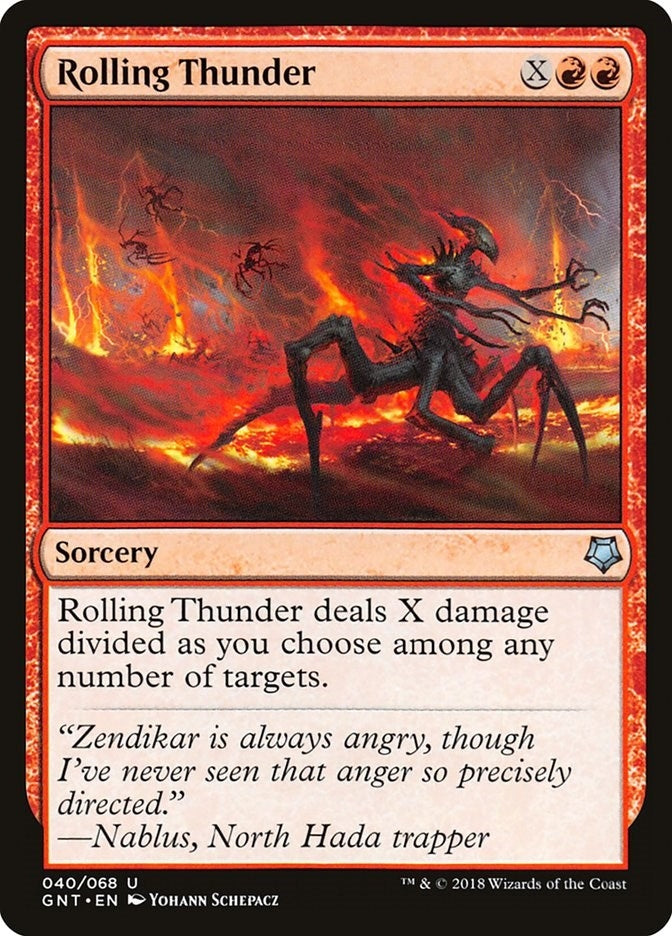 Rolling Thunder (40) [GNT] - MTG Single