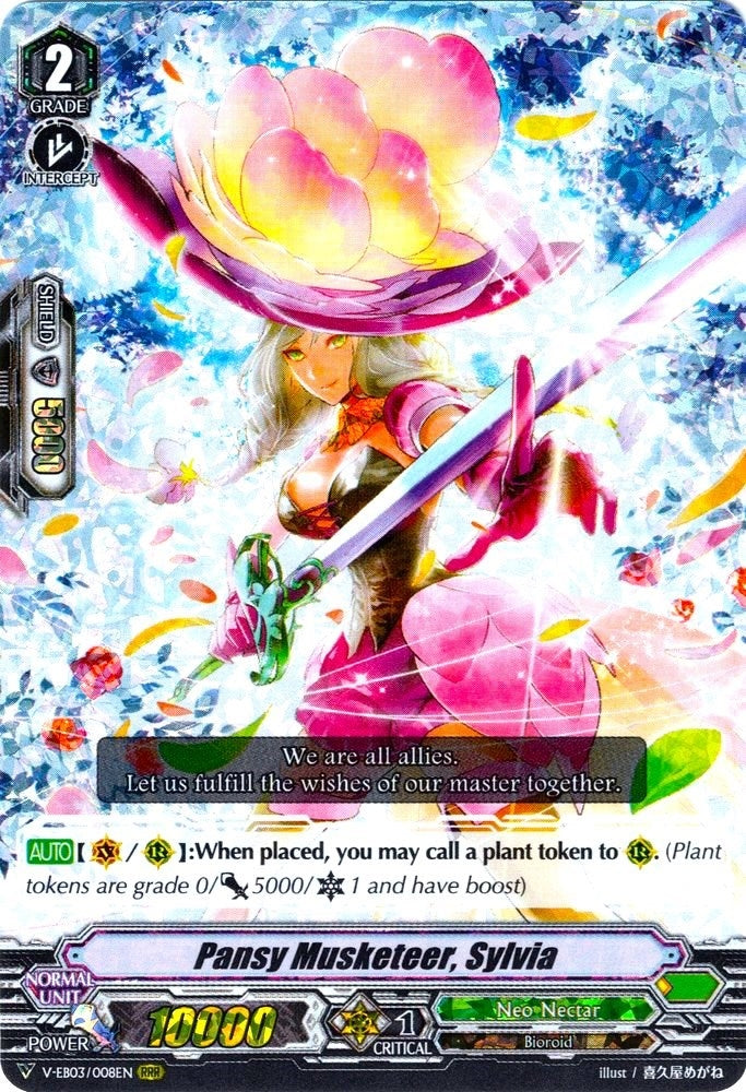 Pansy Musketeer Sylvia (3008) [V-EB03] - Cardfight Vanguard Single
