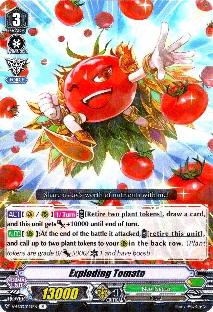 Exploding Tomato (3029) [V-EB03] - Cardfight Vanguard Single