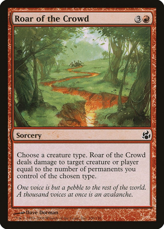 Roar of the Crowd (100) [MOR] - MTG Single
