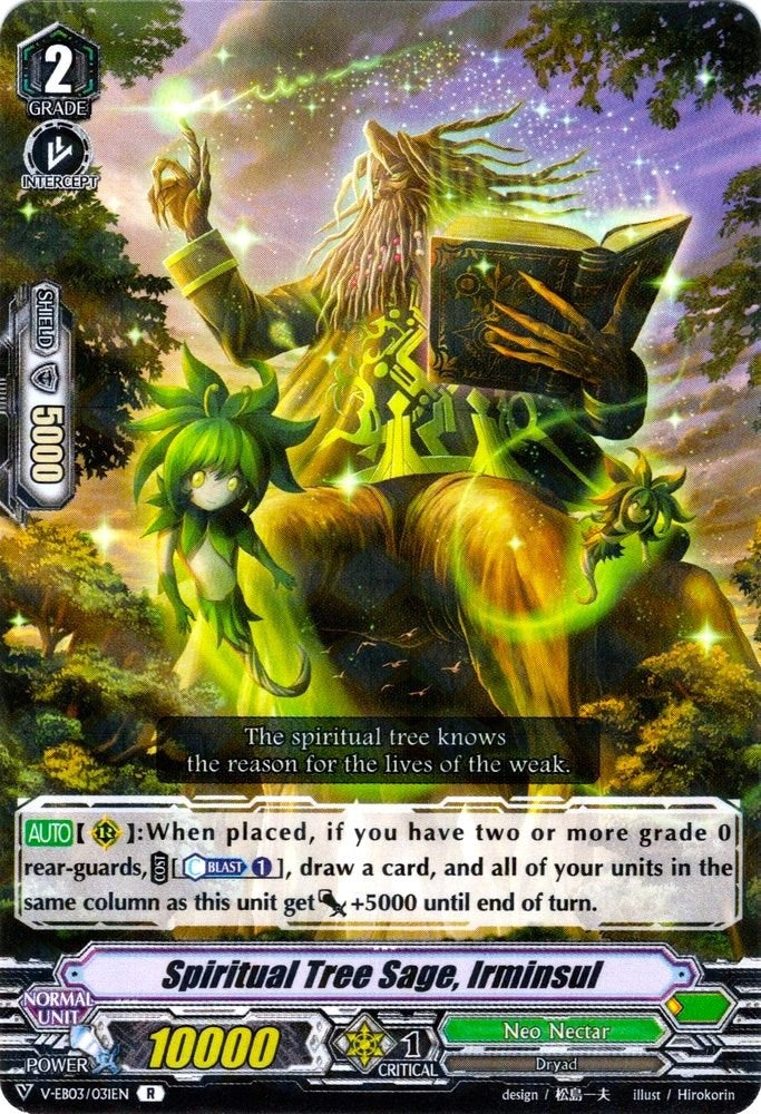 Spiritual Tree Sage Irminsul (3031) [V-EB03] - Cardfight Vanguard Single