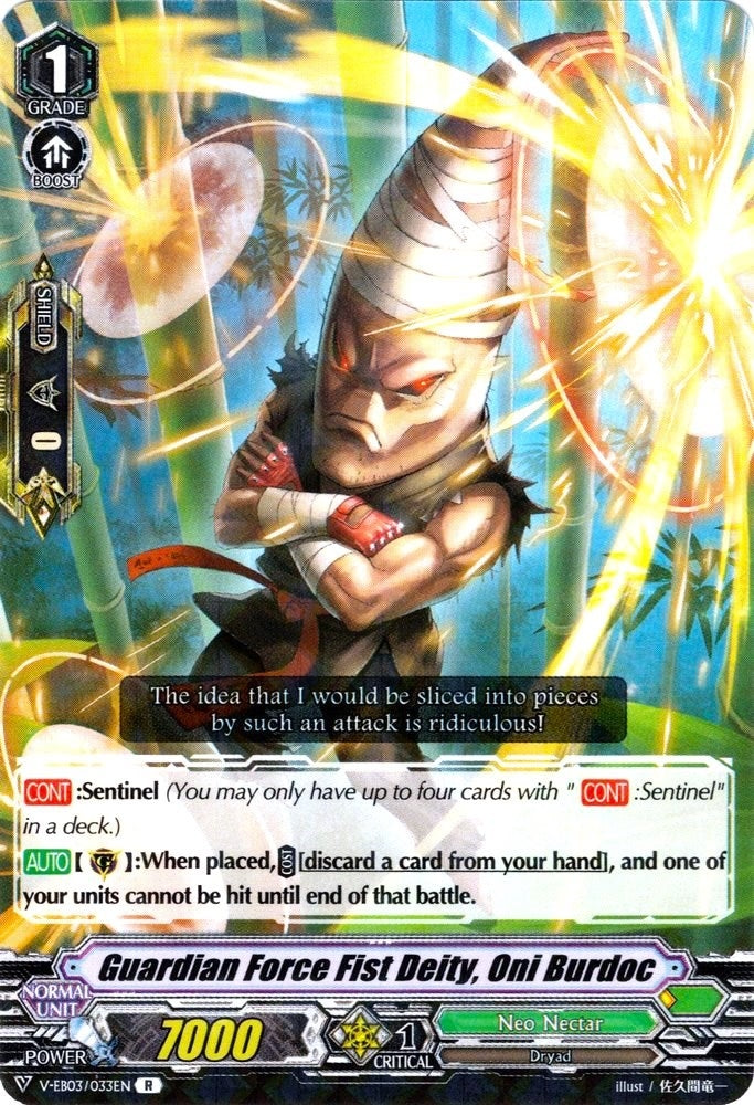 Guardian Force Fist Deity Oni Burdoc (3033) [V-EB03] - Cardfight Vanguard Single