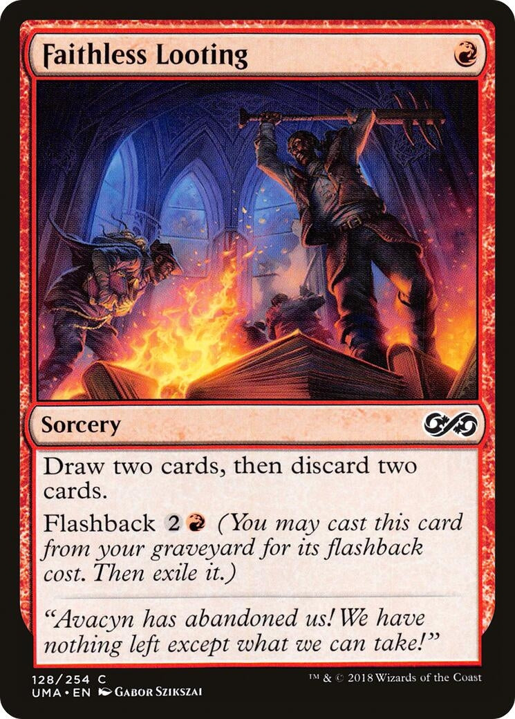 Faithless Looting (128) [UMA] - MTG Single