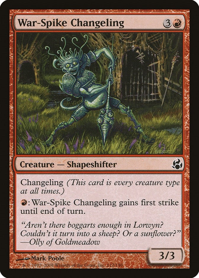War-Spike Changeling (112) [MOR] - MTG Single