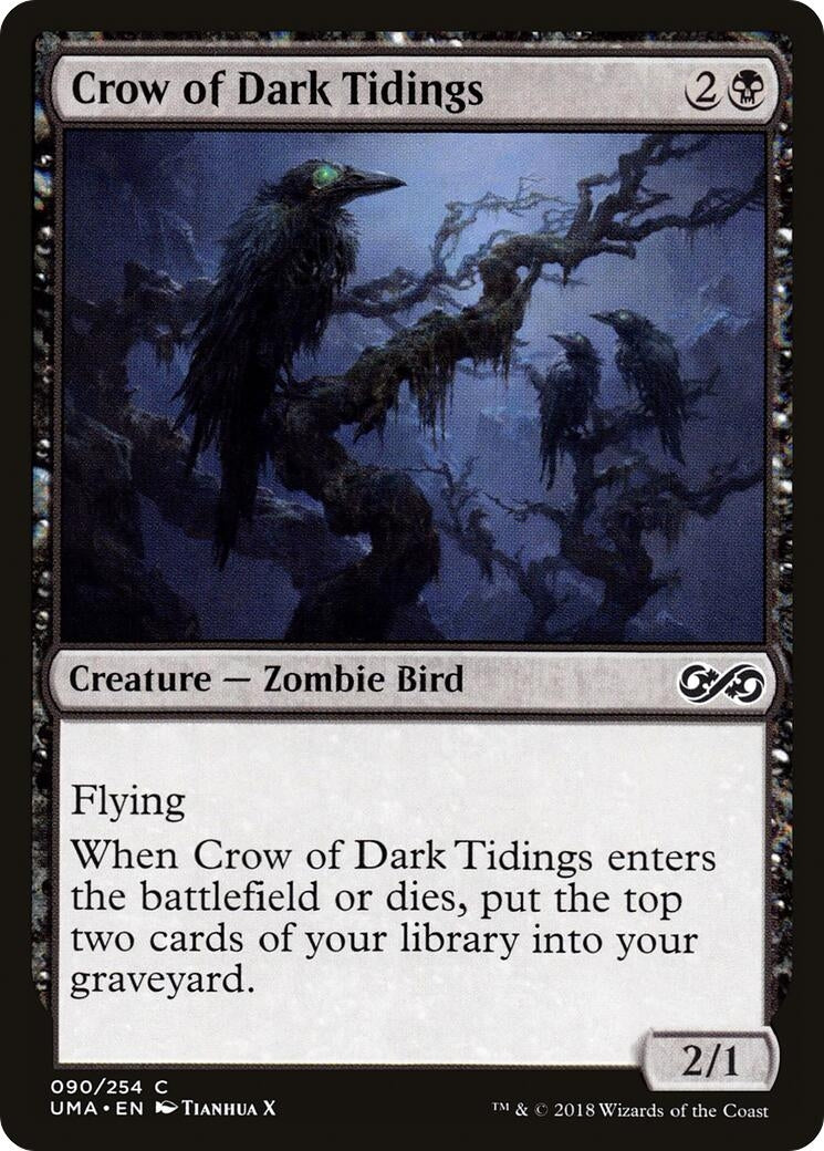 Crow of Dark Tidings (90) [UMA] - MTG Single