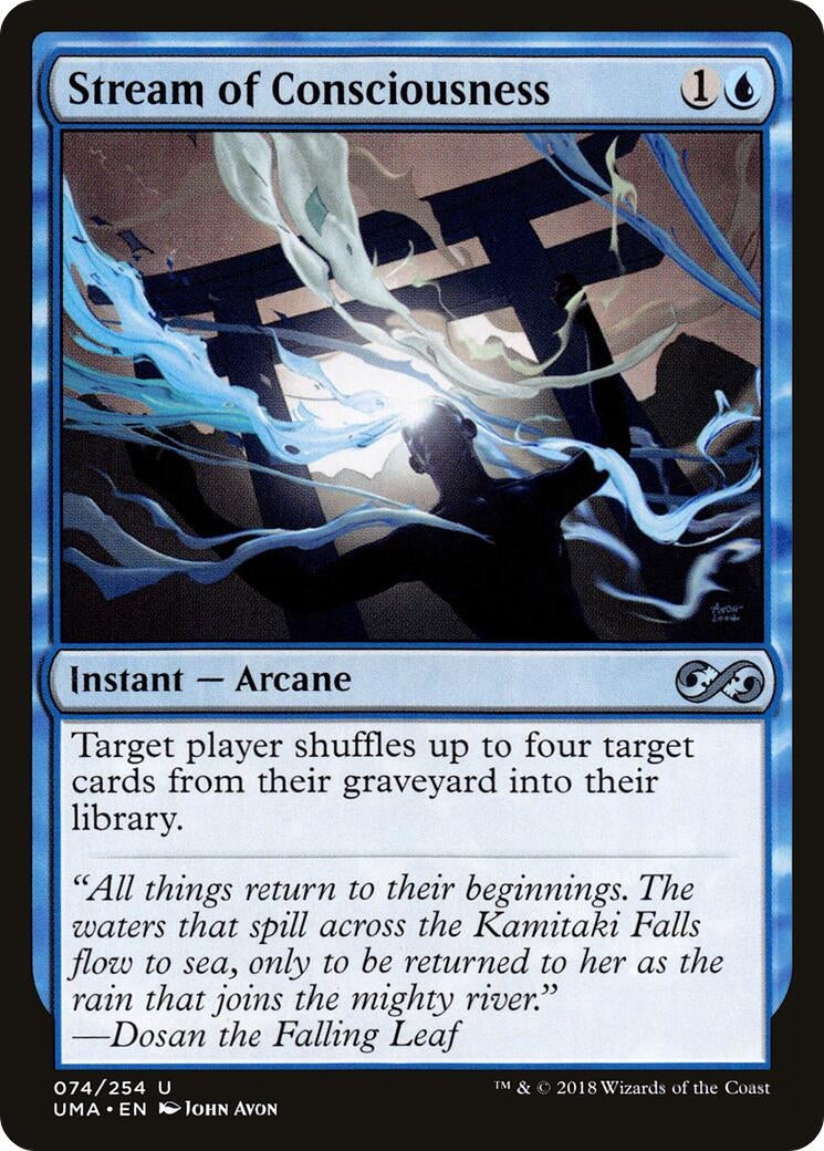 Stream of Consciousness (74) [UMA] - MTG Single