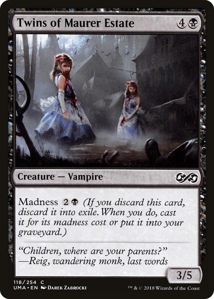 Twins of Maurer Estate (118) [UMA] - MTG Single