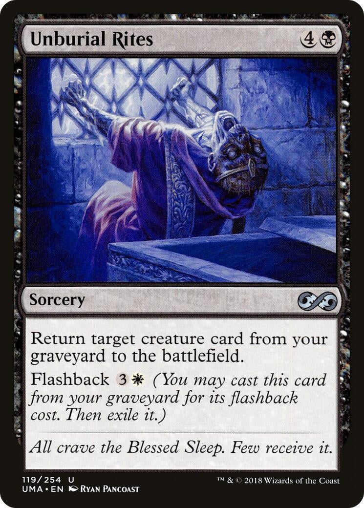 Unburial Rites (119) [UMA] - MTG Single