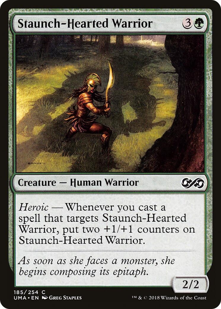 Staunch-Hearted Warrior (185) [UMA] - MTG Single