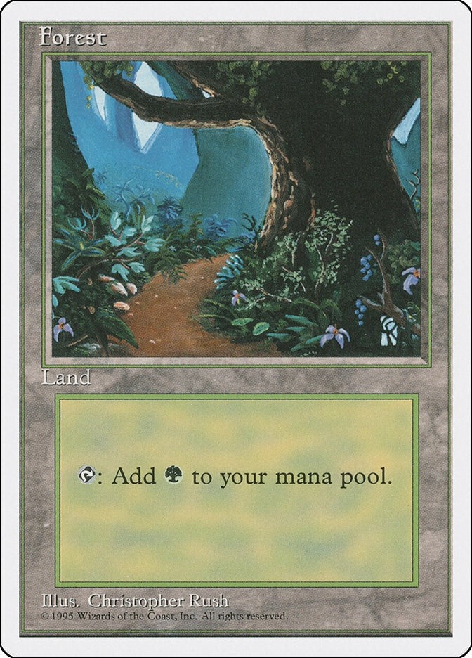 Forest (B) (175) [4ED] - MTG Single