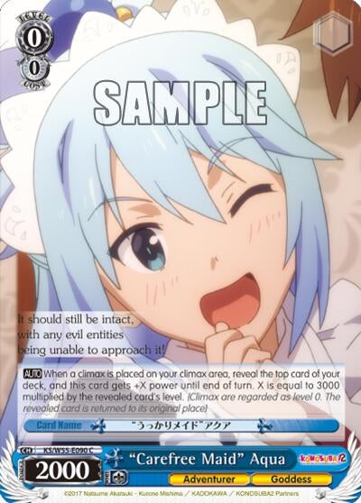 ’Carefree Maid’ Aqua (55090) [KS/W55] - Weiss Schwarz Single