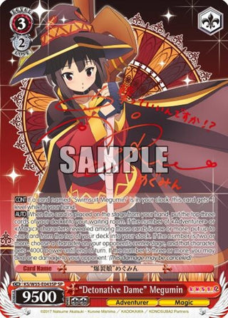 ’Detonative Dame’ Megumin (SP) (55043) [KS/W55] - Weiss Schwarz Single