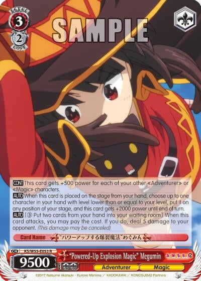 ’Powered-Up Explosion Magic’ Megumin (55053) [KS/W55] - Weiss Schwarz Single