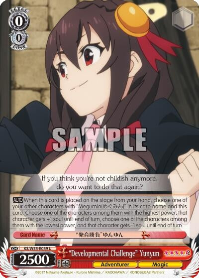 ’Developmental Challenge’ Yunyun (55059) [KS/W55] - Weiss Schwarz Single