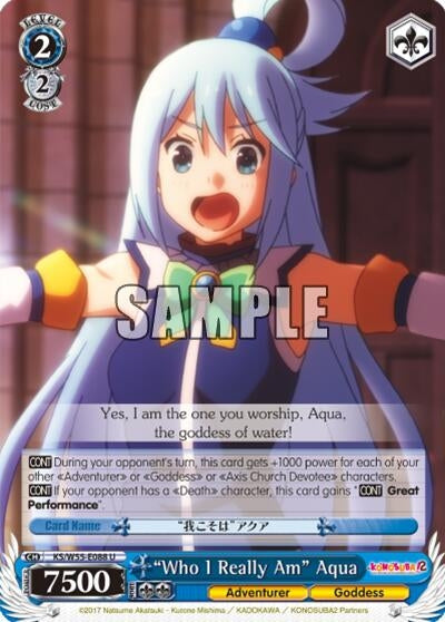 ’Who I Really Am’ Aqua (55088) [KS/W55] - Weiss Schwarz Single