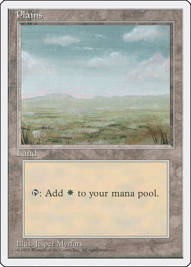 Plains (C) (186) [4ED] - MTG Single