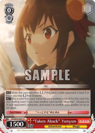 ’Taken Aback’ Yunyun (55057) [KS/W55] - Weiss Schwarz Single