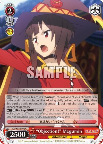 ’Objection!’ Megumin (55070) [KS/W55] - Weiss Schwarz Single