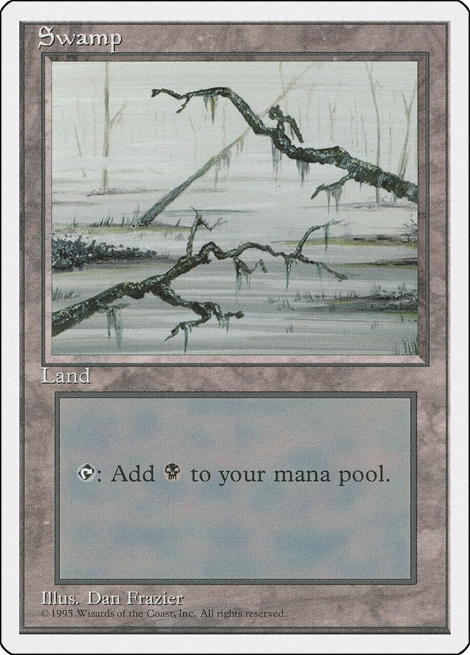 Swamp (C) (191) [4ED] - MTG Single