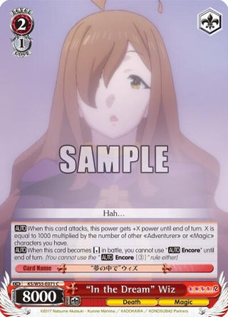’In the Dream’ Wiz (55071) [KS/W55] - Weiss Schwarz Single