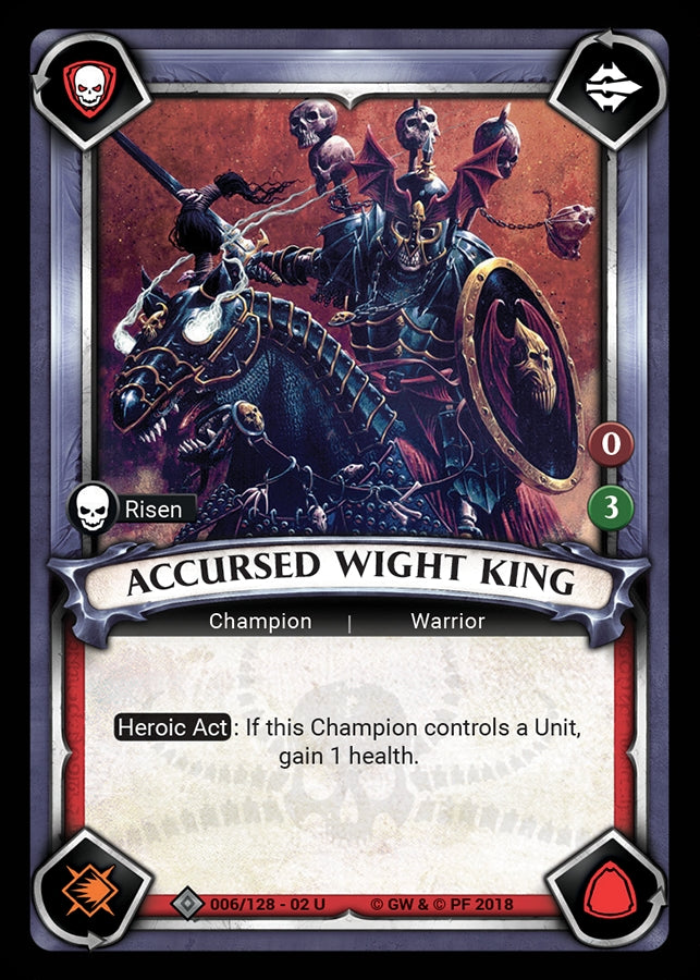Accursed Wight King (Unclaimed) (WHAOSCO) - Warhammer Age of Sigmar Champions TCG Single