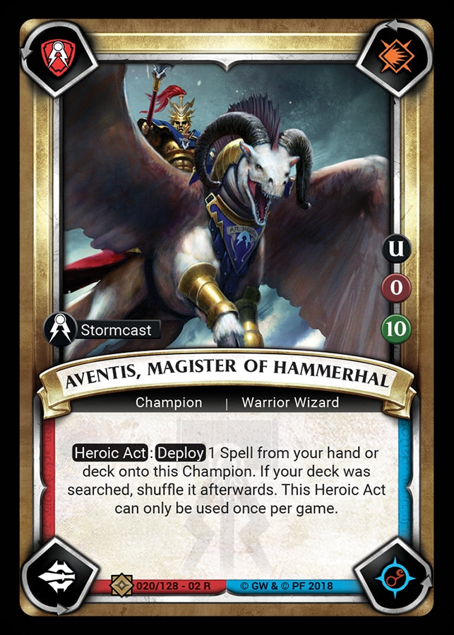 Aventis Magister of Hammerhal (Unclaimed) (WHAOSCO) - Warhammer Age of Sigmar Champions TCG Single