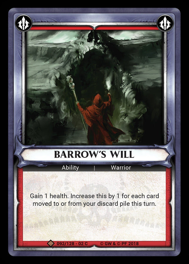 Barrow’s Will (Unclaimed) (WHAOSCO) - Warhammer Age of Sigmar Champions TCG Single