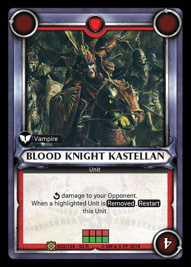 Blood Knight Kastellan (Unclaimed) (WHAOSCO) - Warhammer Age of Sigmar Champions TCG Single