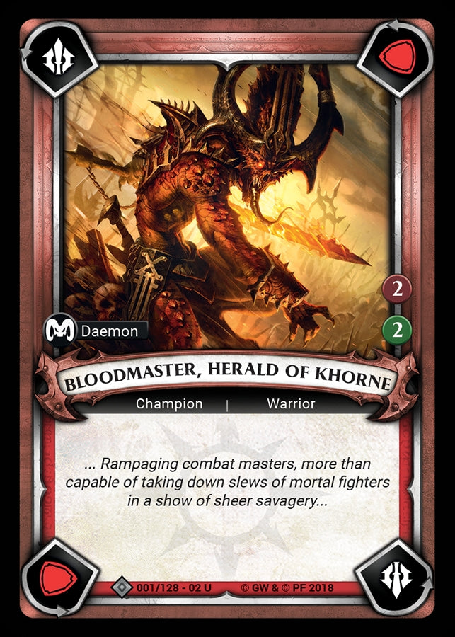 Bloodmaster Herald of Khorne (Claimed) (WHAOSCO) - Warhammer Age of Sigmar Champions TCG Single